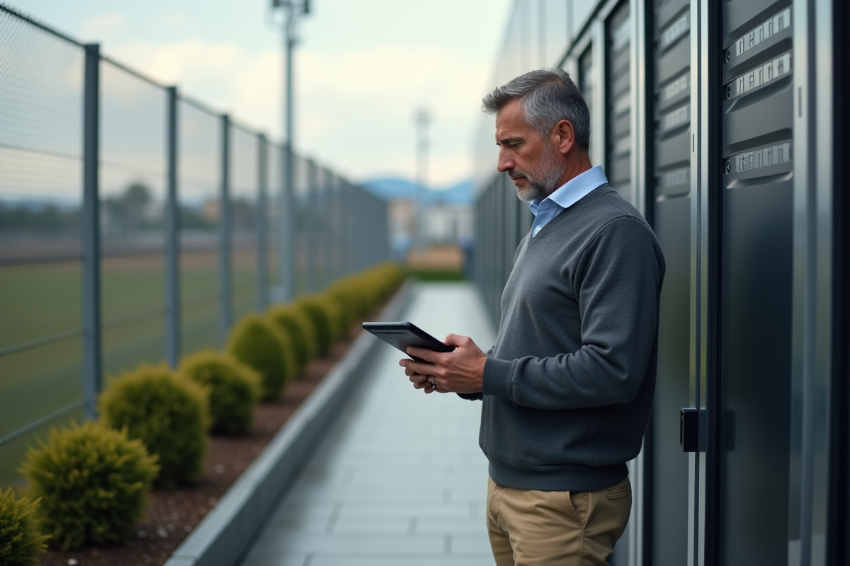 Homme mature près d